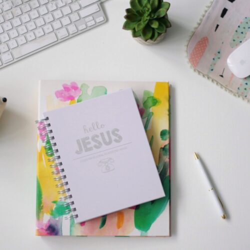 Hello Jesus Spiral Bound Guided Prayer Journal